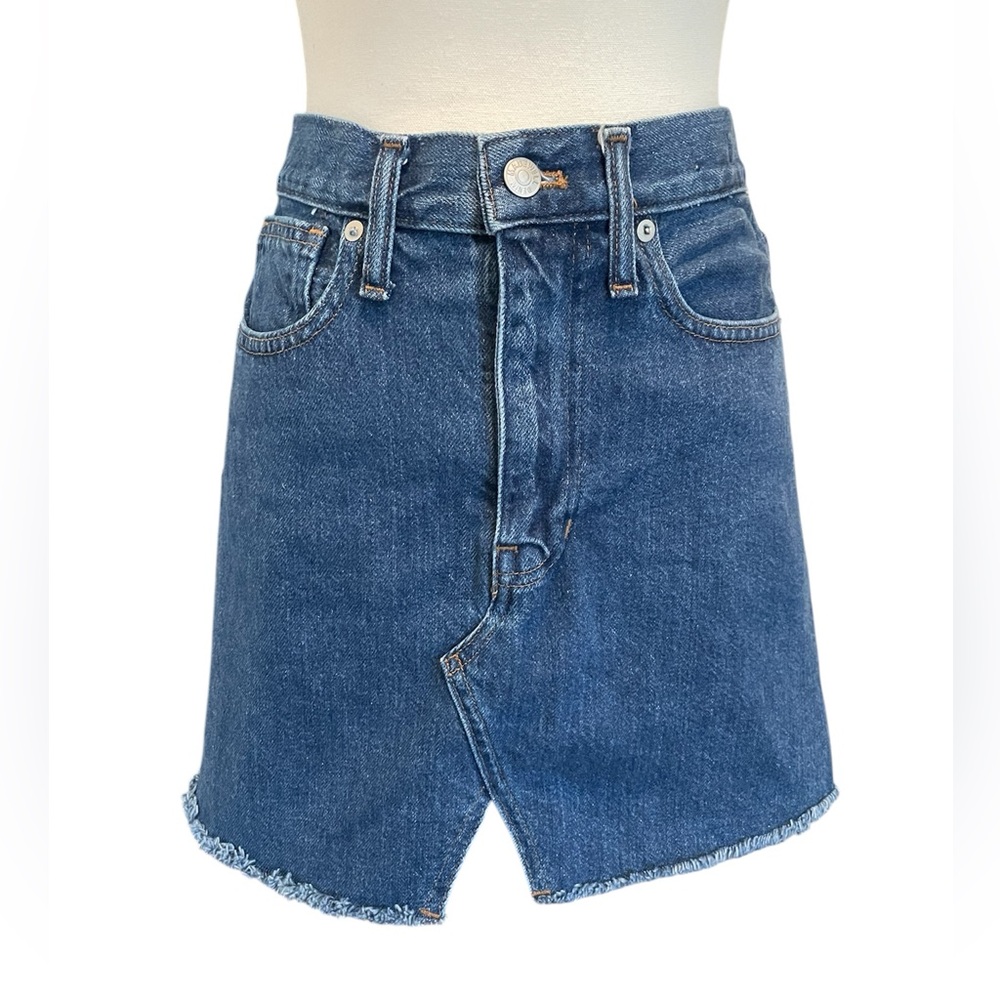 Madewell Rigid Denim A-Line Skirt